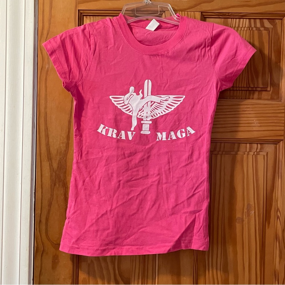 Krav Maga Logo Short Sleeve Tee - Pink